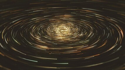 Wall Mural - spinning fire particles background/ animation of an abstract background with circles and spinning pa