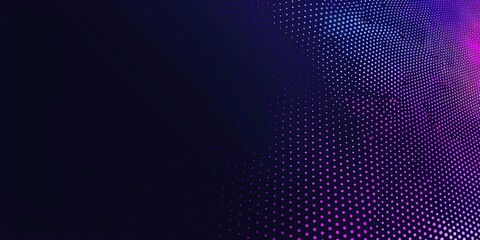 Wall Mural - A gradient background with dark purple and blue colors, a dotted pattern, a simple design, a vector illustration in the style of flat style, simple shapes