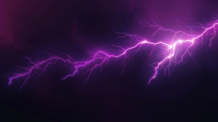 Wall Mural - Lightning in the night sky