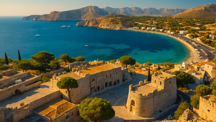 Wall Mural - magnificent island of Rhodes Greece