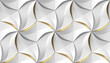 © ADDICTIVE STOCK - Abstract gray and gold flower-like hexagonal pattern