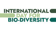 © CreatiPly - International Day For Biological Diversity colorful text typography on a white or black background great for wishing and celebrating international day for bio diversity in may