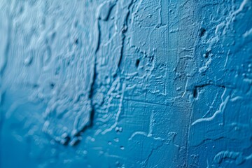 A blue wall featuring a clock up close