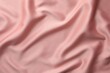 © New Africa - Crumpled pink silk fabric as background, top view