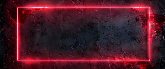 Wall Mural - Intense Digital Neon Glow in Dark Futuristic Abstract Background