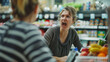© amila - Angry Woman Yelling in Supermarket | Shocked Customer Screaming at Employee, Store Conflict Scene