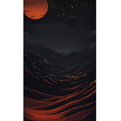 Canvas Print - background with stars