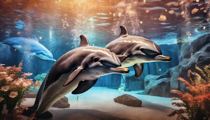 Wall Mural - dolphin