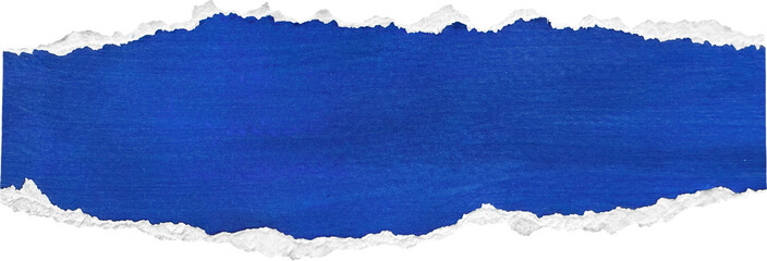 Canvas Print - Blue & White Torn Paper Piece