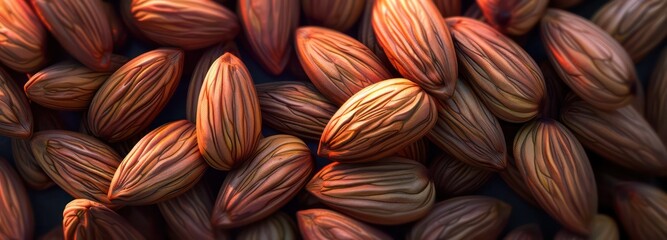 banner almonds in a full background