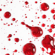 © A.P vector  - Drops of red blood on white background