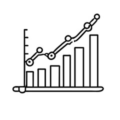 Sticker - Business Chart Icon