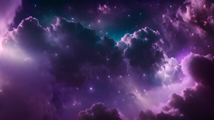 Wall Mural - nebula and clouds in space generative ai