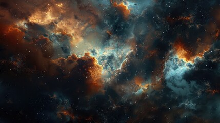 Wall Mural - Stars,Planet and galaxy in cosmos universe,Space and time travel