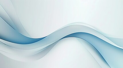 Wall Mural - soft blue line in white background