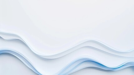 Wall Mural - soft blue line in white background