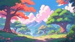 © Damian Sobczyk - Illustration game art  forest like a fairy tale