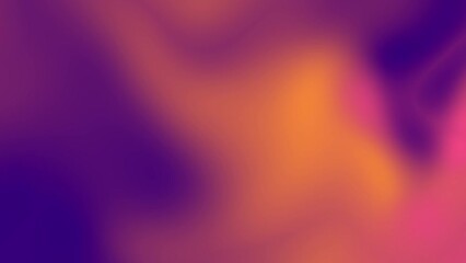 Wall Mural - purple, orange and pink gradient. warm color gradient loopable background animation. high quality 4k