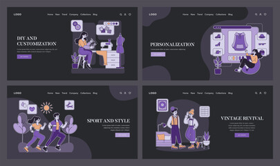 personalization. Flat Vector Illustration