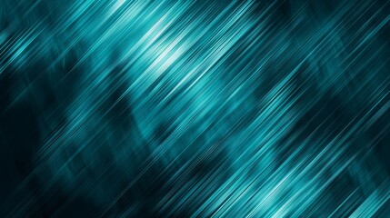 Wall Mural - Teal brushed metal texture, abstract background