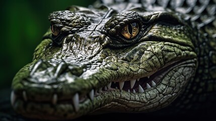 Poster - photo crocodile Generative AI