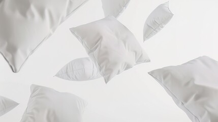 white color pillows floating on a white background with depth of field, isolated on white --ar 16:9 --style raw --stylize 10 Job ID: aa33db5f-c8a7-43ff-9f4d-51e732b966d1