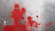 © Michelle - grunge background texture with red paint spatter and silver white and gray grungy textured design old antique or vintage painted metal