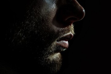 Leinwandbilder - A simple dark gradient background, fades from black to a lighter center, ideal for backgrounds