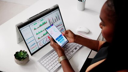 Fototapete - KPI Dashboard Data Analytics