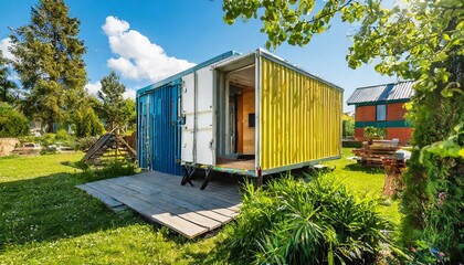 Wall Mural - beach hut in the park