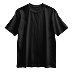 Wall Mural - Blank black shirt mock up template, front view,   sweatshirt design presentation for print. Isolated on white background.