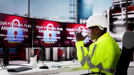 Poster - Oil Refinery Worker Confused With Malware Attack
