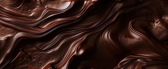 Abstract Background World Chocolate Day, Chocolate Wave Textures, World Chocolate Day Background