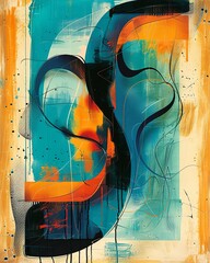 Wall Mural - colorful abstract geometric background