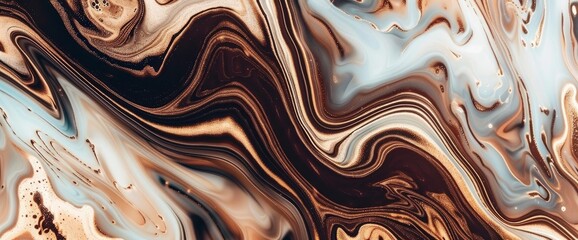 Abstract Background World Chocolate Day, Chocolate Liquid Fractals, World Chocolate Day Background