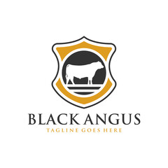 Poster - Angus cattle shield logo