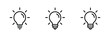 © Rahayu - Lightbulb icon set. Bulb lamp icons set vector. Idea symbol, Electric lamp, light, innovation, solution