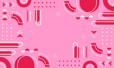 flat design of abstract geometric background