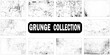 © Sharmin - Grunge textures set. Black color. Dirty and grungy textured effect. Vector illustration.