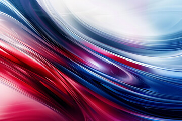 Wall Mural - elegant ripple effect in red, white, and blue for an american-themed header/footer design.