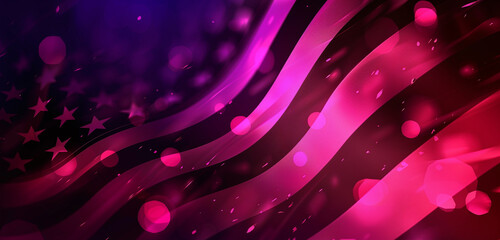 Wall Mural - energetic veterans day banner in contemporary magenta and onyx with a dynamic feel.