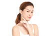 © kitthanes  - Beautiful young asian woman with clean fresh skin on white background, Face care, Facial treatment, Cosmetology, beauty and spa, Asian women portrait.