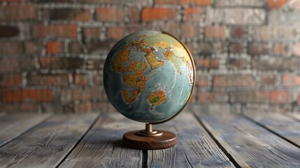 Canvas Print - Advertisement - product photo showcasing a 3D globe technology