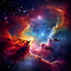 vibrant galaxy scenery