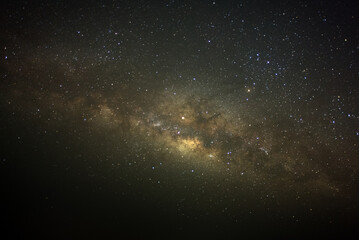 Wall Mural - The center of Milky way galaxy with stars and space dust in the universe