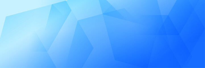 Wall Mural - abstract blue geometric banner design background.