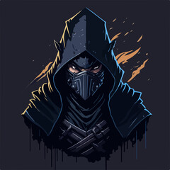 Poison and agility are key elements in this t-shirt design, as the assassin's mask takes center stage, ready to strike.