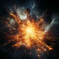 Wall Mural - The explosion of a star.