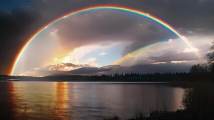 Wall Mural - As if the heavens are on fire a remarkable fire rainbow captivates the eye and mesmerizes the soul.