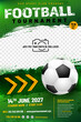 © Jaroslav Machacek - Football or soccer tournament poster template with ball, arrows and place for your photo